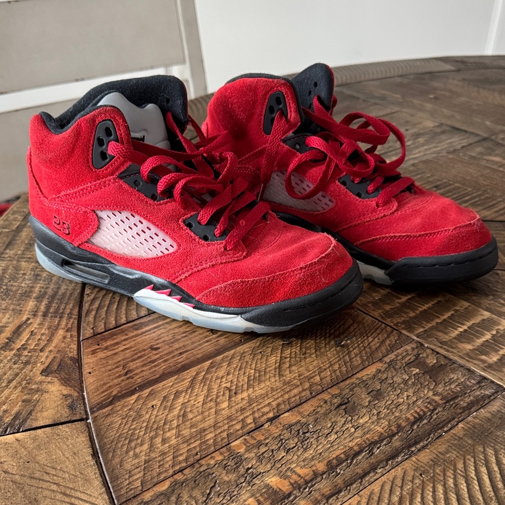 Air Jordan 5 retro ragging bull Red Sneakers